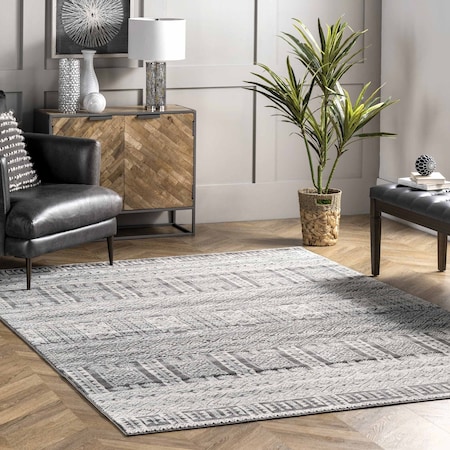 Nuloom Mabe Geometric Aztec Area Rug 4ft x 6ft RZSP25A-406